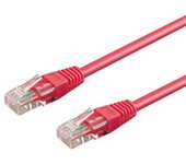 Goobay 1m 2xRJ-45 Cable Magenta - Cable de red (1 m, RJ-45, RJ-45, Magenta)
