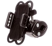 Youin Soporte Universal para Smartphone Compatible con Bicicletas Motos y Patinetes Rotación 360° Fijación Segura con Banda Elástica Antideslizante Ajuste para Manillares de 18-32 mm