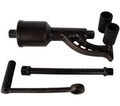 Llave multiplicadora de fuerza para ruedas, par 7500 Nm, ideal para camiones y vehículos pesados, acero reforzado, incluye extensión y vasos - 75 MAR-POL