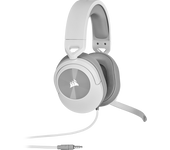 Corsair HS35 STEREO Auriculares Multiplataforma Ligeros con Cable para Juegos - Micrófono Desmontable - Controladores de Neodimio - PC, PS5, PS4, Xbox, Nintendo Switch, Móvil - Blanco