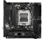 ASUS ROG Strix B650E-I Gaming WiFi - Placa Base AMD Ryzen AM5 Mini-ITX (VRM de 10 + 2 Fases, DDR5, Dos Ranuras M.2, PCIe 5.0, 2.5G LAN, WiFi 6E, USB 3.2 Gen 2x2 de Tipo C, Aura Sync RGB)