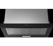 Cecotec Campana Extractora Telescópica 60 cm Bolero Flux TLM 603500 Black A. Motor 70W, Potencia Succión 350m3/h, Control Mecánico, 2 Niveles de Potencia, Luz y Filtro de Carbono, Acabado Negro