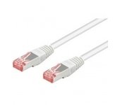 Wentronic 93509 - Cable Ethernet con conectores RJ45 (5 m, SSTP, PIMF, Cat 6), color blanco