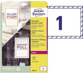 Avery L9002-10 etiqueta de impresora Blanco Etiqueta para impresora autoadhesiva
