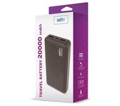MTP- Products Setty 2xUSB Portable Power Bank - 20000mAh - Black