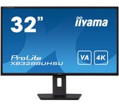 Iiyama XB3288UHSU-B5 32" Panel VA, 3840x2160 UHD, 15cm Regulable en Altura, Pivotante, 300cd/m², 3ms, FreeSync, Altavoces, DisplayPort, 2xHDMI, USB3.0x2