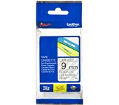 Brother Black on Clear Gloss Laminated Tape, 9mm - Cintas para impresoras de Etiquetas (9mm)
