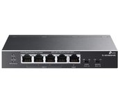 TP-Link TL-SG1005P-PD | Conmutador Ethernet Gigabit de Paso PoE de 5 Puertos | 1 PoE++ en 90 W, 4 PoE+ de Salida de hasta 66 W | Plug & Play | Modo de extensión | QoS, IGMP, PoE Recuperación