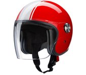 Redbike RB-861 Casco Jet - Blanco Rojo (S)