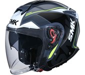 SMK GTJ Tourer Casco Jet - Negro Gris (L)