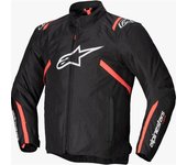 Alpinestars T-SPS V2 chaqueta textil impermeable para motocicleta - Negro Rojo (4XL)