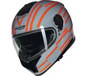 Nolan N80-8 Veloce N-Com Casco - Gris Naranja (S)