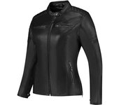 Rusty Stitches Super Joyce V2 Chaqueta de cuero de moto para mujer - Negro (54)