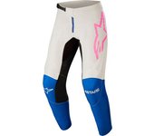 Alpinestars Fluid Tripple Pantalones de motocross - Blanco Azul (30)