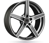 Llanta Racer Artic Evo 7,5x17 5x110 Et31 65.1 Grey Polish