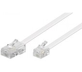 Goobay Cable de Teléfono RJ11 a RJ45 Macho/Macho 3m Blanco