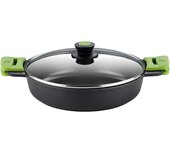 BRA Prior Cacerola Baja con Tapa Aluminio Fundido 24cm