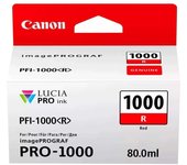 Cartucho de Tinta Fotográfico Original PFI-1000 R Rojo