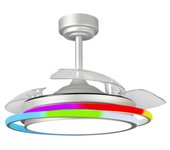 Ventilador led aspas plegables antila rgb cct (65w)