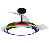 Ventilador led aspas plegables antila rgb cct (65w)