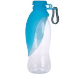 Smartpet Botella con bebedero integrado - 500 ml , azul