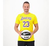 Nike L James LA Lakers - Amarillo - Camiseta Baloncesto Hombre talla L