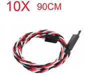 Acumular 60 Núcleo de cable de extensión de servo de 90 cm Anti-apagado para Futaba