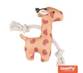 Tootoy! Puppy Yellow Giraffe peluche con sonido para cachorros