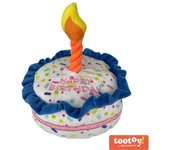 Tootoy! Comfort Brithday Cake Cuddler peluche con sonido para perros