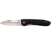 Navaja Third N22E mango de madera de ébano, forro con decoración de ondulaciones, hoja de acero 420 satinada de 6,8 cm, navaja de bloqueo de forro.