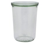 Weck 6 vasos redondos de 0,75 l de cristal de 3/4 litros + tapa