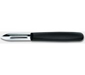 Pelador Victorinox con funda, ideal para frutas y verduras, hoja de acero inoxidable ultraafilada, mango ergonómico, apto para lavavajillas, funda incluida, negro.