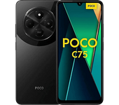 Móvil - Poco C75, Negro, 128 GB, 6 GB RAM, 6.88" HD+, Mediatek Helio G81 Ultra, 5160 mAh, Android
