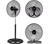 Ventilador de pie - Ufesa 3 en 1 Ottawa, 70 W, Velocidades, Negro