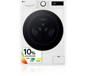 REACONDICIONADO Seminuevo Muy bueno Lavadora secadora - LG F4DR6010A1W, 10 kg / 6 kg, 1400 rpm, 12 programas, AI Direct Drive™, TurboWash™360˚, Blanco