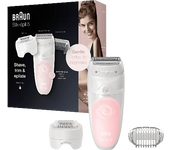 Depiladora - Braun Silk-Épil 5 5-620, Tecnología Micro-Grip con 28 pinzas, Wet&Dry, Rosa