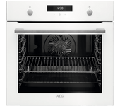 Horno - AEG BEK435120W, Multifunción, Limpieza por agua, 71 l, Función Grill, 60 cm, Blanco
