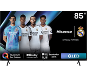 TV QLED 85" - Hisense 85E7NQ, UHD 4K, Dolby Vision&Atmos, Sensor de luz, Modo Deportes, Air Play, IA, Negro