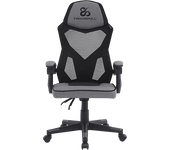 Silla gaming - Newskill Eros Mesh, Carga máx. 150 kg, Respaldo mallado, Tela transpirable, Gris