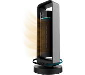 Calefactor - Cecotec ReadyWarm 2000 Max Ceramic Rotate Design, 2000W, 3 modos de funcionamiento, Oscilación, Termostato regulable, Black
