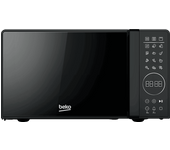 Microondas con grill - Beko MGC20130BFB, 700 W Potencia del Microondas, 900W Grill, 10 Niveles de Potencia, 20 l, Negro