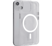 Funda móvil - ISY ISC 1114 MagISY, Para iPhone 15 Plus, Poliuretano, Transparente