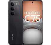 Móvil - realme C75, Negro, 256GB, 8 GB RAM, 6.72" FHD, MediaTek Helio G92 Max, 5828 mAh