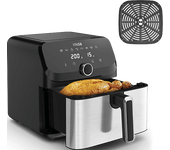 Freidora de aire - Moulinex Easy Fry Mega EZ855D, 2020 W, 200º C, 8 Programas, 7.5l, Temporizador, Inox