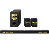 Barra de sonido - LG S95TR, Bluetooth, Inalámbrico, 810 W, 9.1.5 canales, Subwofer 220W, Dolby Atmos, DST:X, IMAX Enhanced, Negro