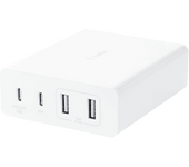 Cargador móvil - Belkin Boost Charge Pro GaN, 108W, 2 puertos USB-A, USB-C, Blanco