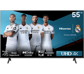 TV LED 55" - Hisense 55A6N, UHD 4K, Smart TV, HDR 10+, Dolby Vision, Control por Voz, Modo Juego, IA, Negro