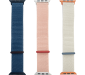 Correa - Friendly License FRSWB083, Pack de 3 Correas, Apple Watch 38/40/41 mm, Nylon, Multicolor