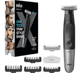 Barbero - Braun Series X XT5100, Recortadora de Barba, Afeitadora para cuerpo, Peines bidireccionales