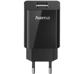 Cargador móvil - Hama Essential Line, USB, Doble, 5 V / 10,5 W, Negro